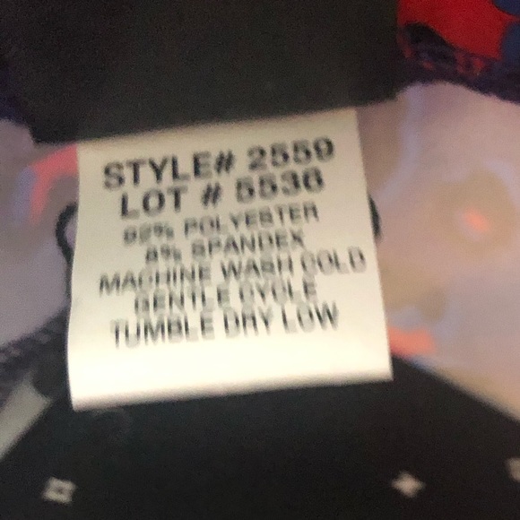 Terez Electric Cheetah Wide Leg Pants Blue Purple - Picture 13 of 16